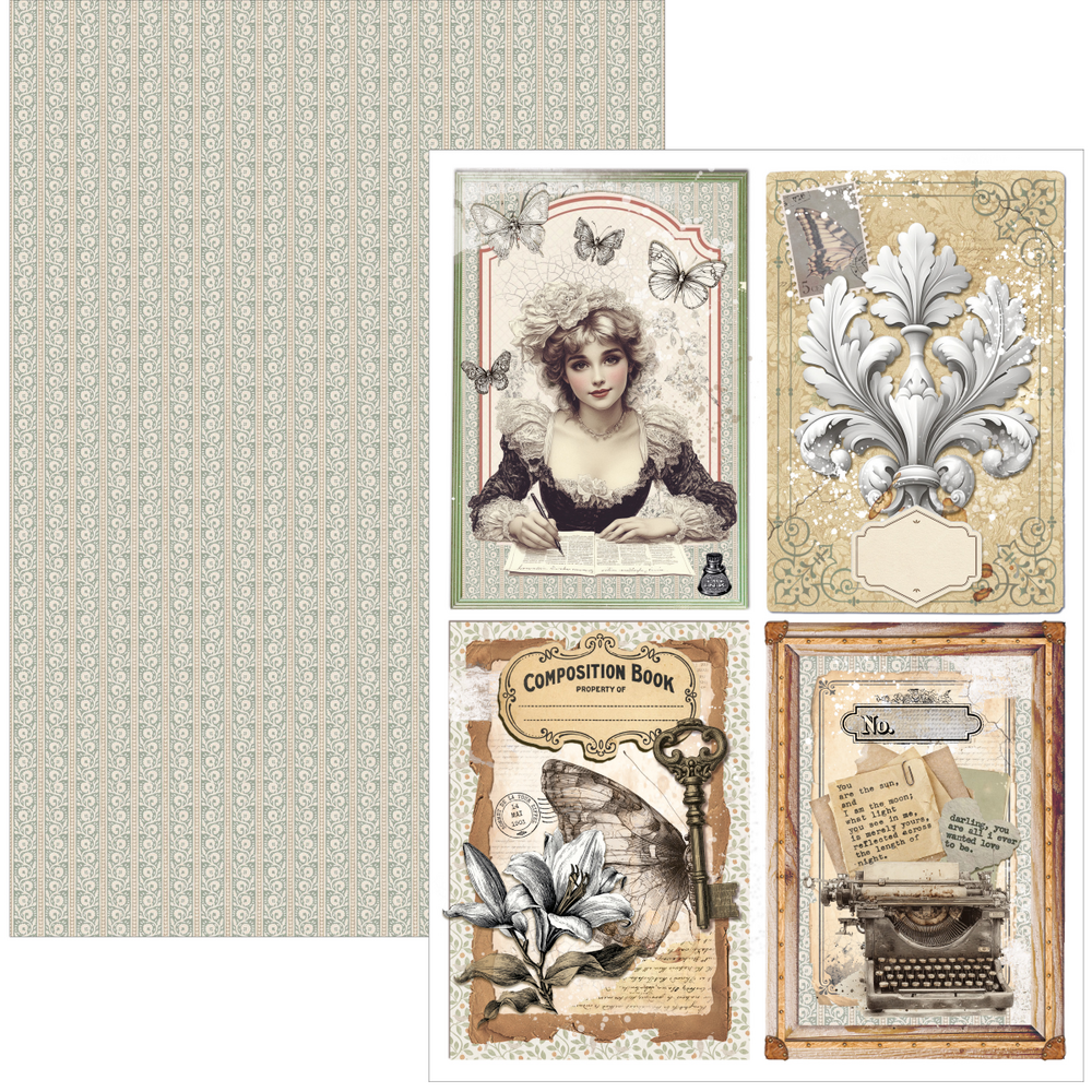 Ciao Bella Papercrafting PRE-ORDER Typographic A4 Creative Pad (CBCL095)