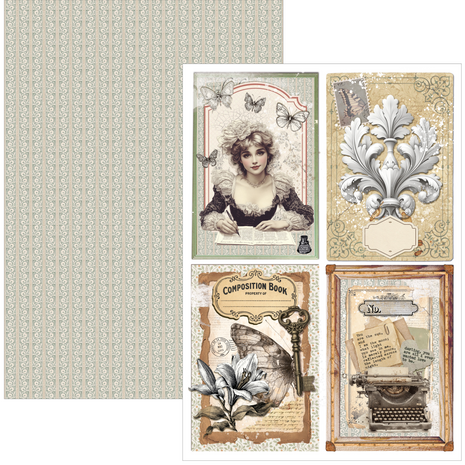 Ciao Bella Papercrafting Typographic A4 Creative Pad (CBCL095)