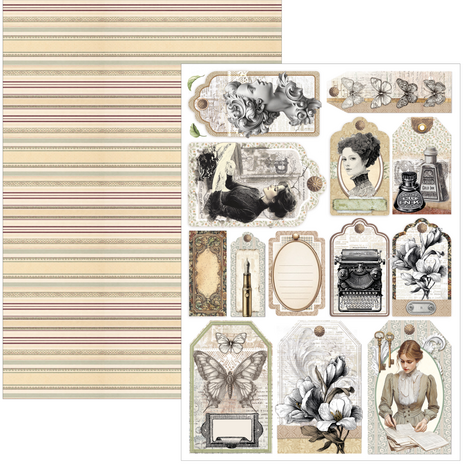 Ciao Bella Papercrafting PRE-ORDER Typographic A4 Creative Pad (CBCL095)