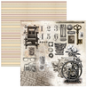 Ciao Bella Papercrafting Typographic 8x8 Inch Paper Pad (CBH095)