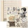 Ciao Bella Papercrafting Typographic 8x8 Inch Paper Pad (CBH095)