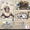Ciao Bella Papercrafting Typographic 12x12 Inch Patterns Pad (CBT095)