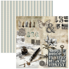 Ciao Bella Papercrafting Typographic 12x12 Inch Paper Pad (CBPM095)
