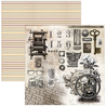 Ciao Bella Papercrafting Typographic 12x12 Inch Paper Pad (CBPM095)