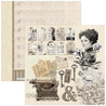 Ciao Bella Papercrafting Typographic 12x12 Inch Paper Pad (CBPM095)
