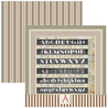 Ciao Bella Papercrafting Typographic 12x12 Inch Paper Pad (CBPM095)