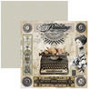 Ciao Bella Papercrafting Typographic 12x12 Inch Paper Pad (CBPM095)