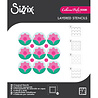 Sizzix PRE-ORDER Catherine Pooler Layered Stencils Print & Pattern Daisy (667113)