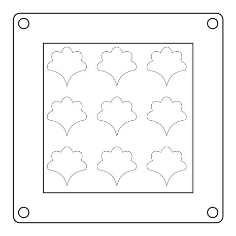 Sizzix Catherine Pooler Layered Stencils Print & Pattern Daisy (667113)