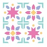 Sizzix Catherine Pooler Layered Stencils Print & Pattern Patchework Tile (667119)