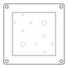 Sizzix Catherine Pooler Layered Stencils Print & Pattern Patchework Tile (667119)