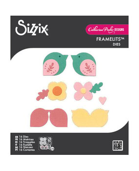 Sizzix PRE-ORDER Catherine Pooler Framelits Die Set Birds & Blooms #2 (667110)