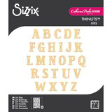 Sizzix PRE-ORDER Catherine Pooler Thinlits Die Set Folk Alphabet (667114)