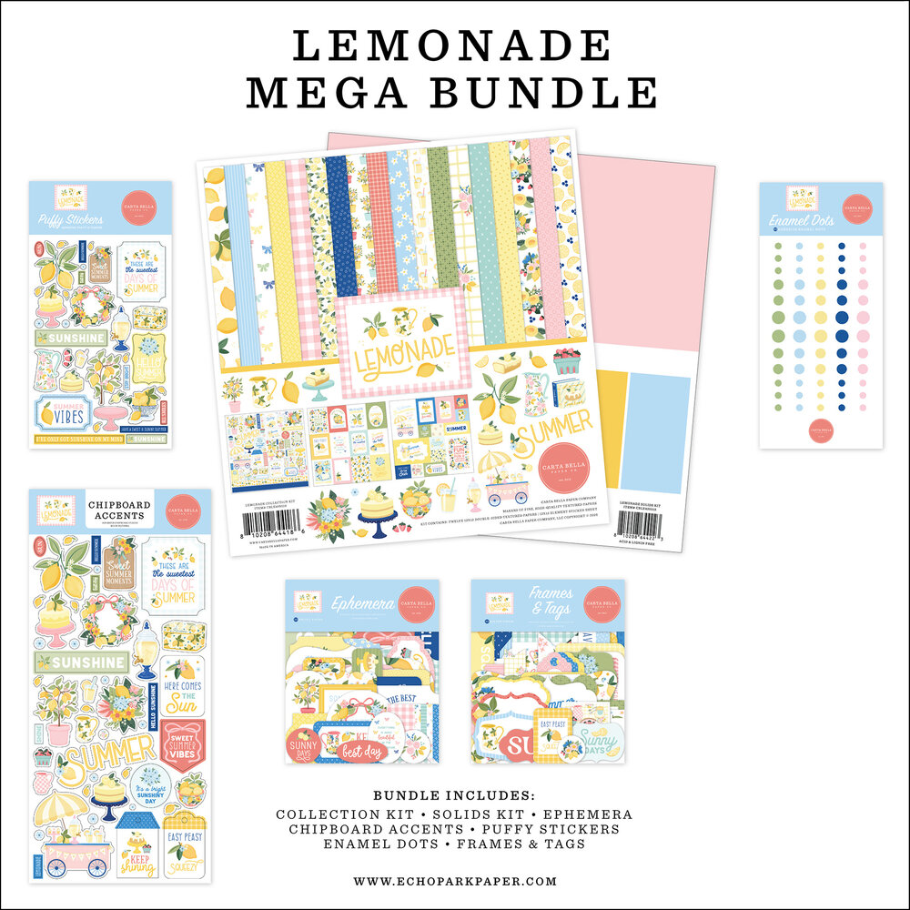 Carta Bella Lemonade 12x12 Inch Mega Bundle (CBLE495050) Carta Bella Lemonade 12x12 Inch Mega Bundle (CBLE495050)
