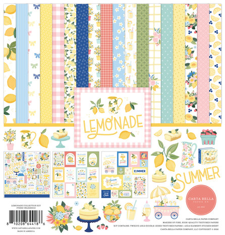 Carta Bella Lemonade 12x12 Inch Collection Kit (CBLE495016) Carta Bella Lemonade 12x12 Inch Collection Kit (CBLE495016)