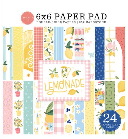 Carta Bella Lemonade 6x6 Inch Paper Pad (CBLE495023) Carta Bella Lemonade 6x6 Inch Paper Pad (CBLE495023)