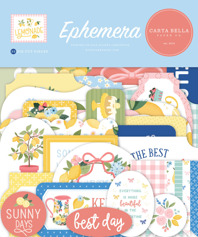 Carta Bella Lemonade Ephemera (CBLE495024) Carta Bella Lemonade Ephemera (CBLE495024)