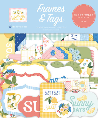 Carta Bella Lemonade Ephemera Frames & Tags (CBLE495025) Carta Bella Lemonade Ephemera Frames & Tags (CBLE495025)