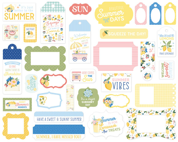 Carta Bella Lemonade Ephemera Frames & Tags (CBLE495025) Carta Bella Lemonade Ephemera Frames & Tags (CBLE495025)