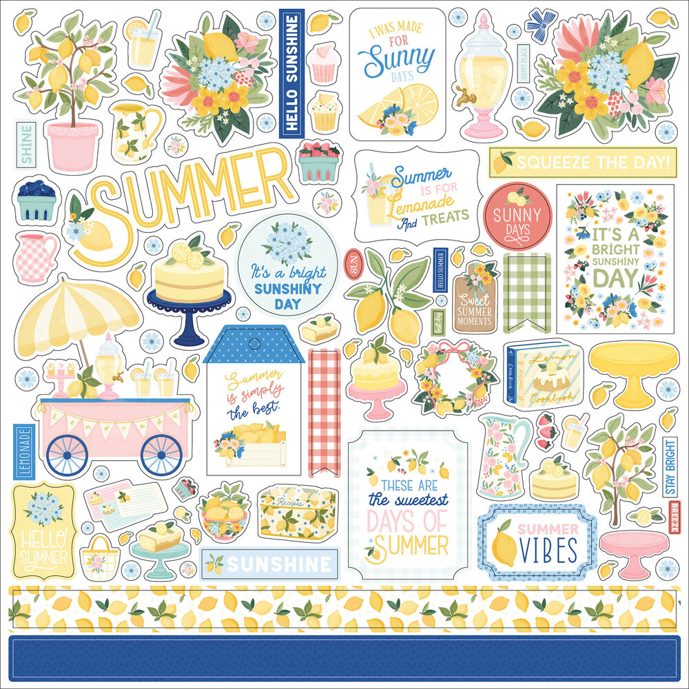 Carta Bella Lemonade Element Sticker (CBLE495014) Carta Bella Lemonade Element Sticker (CBLE495014)