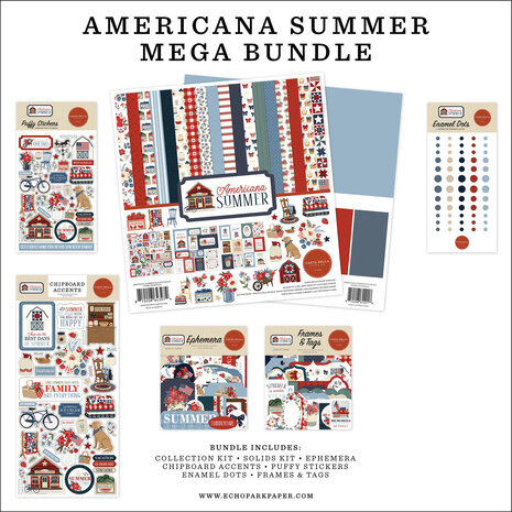 Carta Bella Americana Summer 12x12 Inch Mega Bundle (CBAS493050) Carta Bella Americana Summer 12x12 Inch Mega Bundle (CBAS493050)