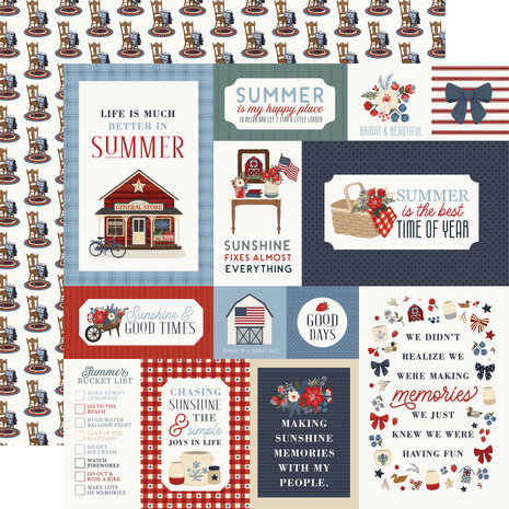 Carta Bella Americana Summer 12x12 Inch Collection Kit (CBAS493016)
