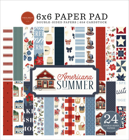 Carta Bella Americana Summer 6x6 Inch Paper Pad (CBAS493023)