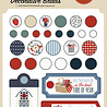 Carta Bella Americana Summer Decorative Brads (CBAS493020) Carta Bella Americana Summer Decorative Brads (CBAS493020)