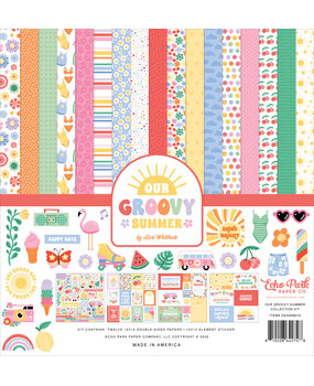 Echo Park Our Groovy Summer 12x12 Inch Collection Kit (OGS496016) Echo Park Our Groovy Summer 12x12 Inch Collection Kit (OGS496016)