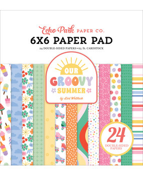 Echo Park Our Groovy Summer 6x6 Inch Paper Pad (OGS496023)