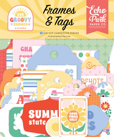 Echo Park Our Groovy Summer Ephemera Frames & Tags (OGS496025) Echo Park Our Groovy Summer Ephemera Frames & Tags (OGS496025)
