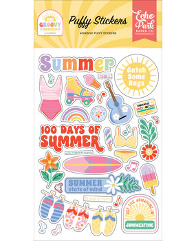 Echo Park Our Groovy Summer Puffy Stickers (OGS496066) Echo Park Our Groovy Summer Puffy Stickers (OGS496066)