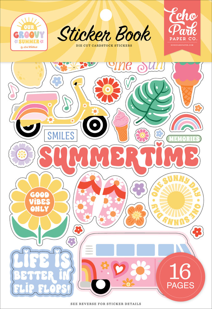 Echo Park Our Groovy Summer Sticker Book (OGS496029) Echo Park Our Groovy Summer Sticker Book (OGS496029)