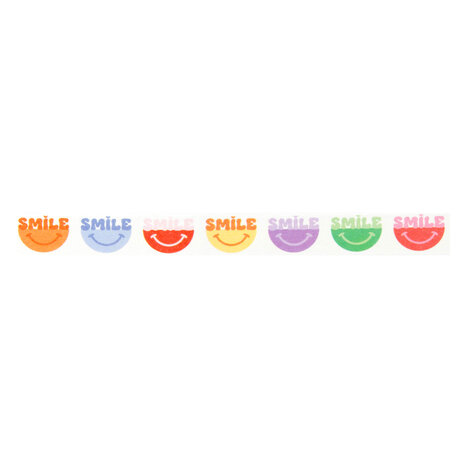 Echo Park Our Groovy Summer Washi Tape Colorful Smiles (OGS496026)