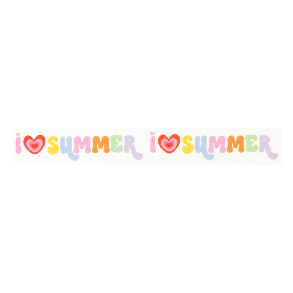 Echo Park Our Groovy Summer Washi Tape I Heart Summer (OGS496027)