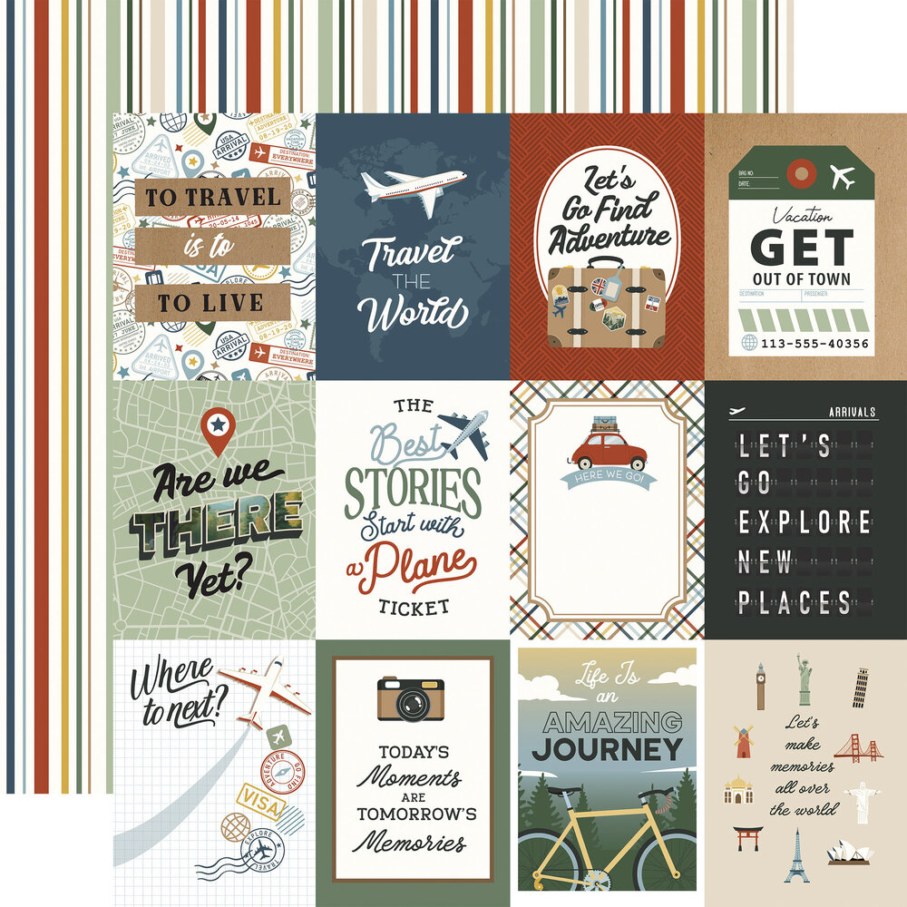 Echo Park It's Time To Travel 12x12 Inch Collection Kit (TTT494016)