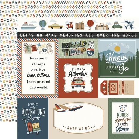 Echo Park It's Time To Travel 12x12 Inch Collection Kit (TTT494016)
