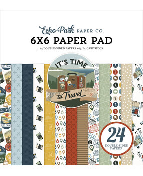 Echo Park It's Time To Travel 6x6 Inch Paper Pad (TTT494023)