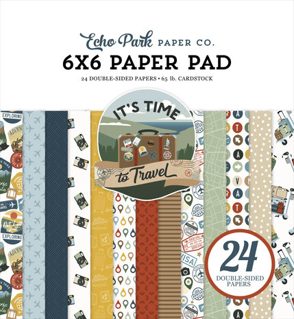 Echo Park It's Time To Travel 6x6 Inch Paper Pad (TTT494023)