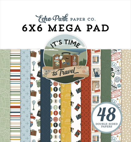 Echo Park It's Time To Travel 6x6 Inch Mega Pad (TTT494031)