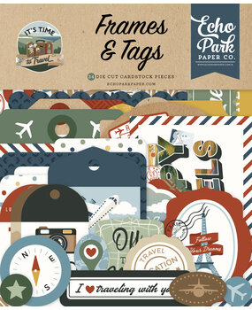 Echo Park It's Time To Travel Ephemera Frames & Tags (TTT494025) Echo Park It's Time To Travel Ephemera Frames & Tags (TTT494025)