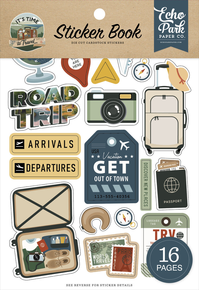 Echo Park It's Time To Travel Sticker Book (TTT494029)