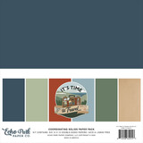 Echo Park It's Time To Travel 12x12 Inch Coordination Solids Paper Pack (TTT494015)
