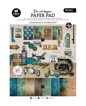 Studio Light Essentials Gearhead Workshop A4 Die-Cut Paper Pad (SL-ES-DCPP436)
