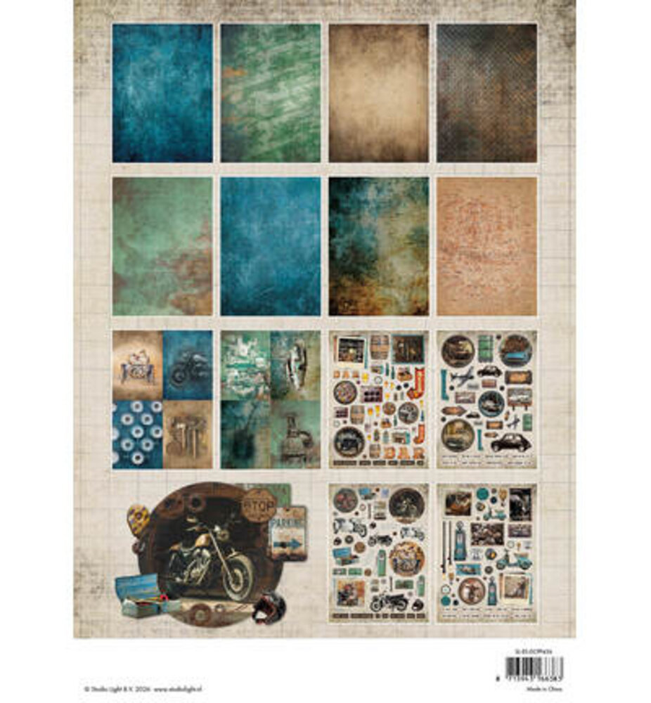 Studio Light PRE-ORDER Essentials Gearhead Workshop A4 Die-Cut Paper Pad (SL-ES-DCPP436)