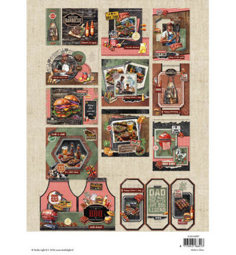 Studio Light PRE-ORDER Essentials BBQ Party A4 Card Making Pad (SL-ES-CMP27)