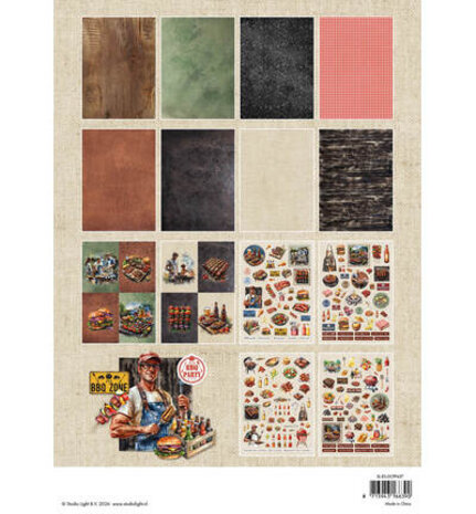 Studio Light Essentials BBQ Party A4 Die-Cut Paper Pad (SL-ES-DCPP437)