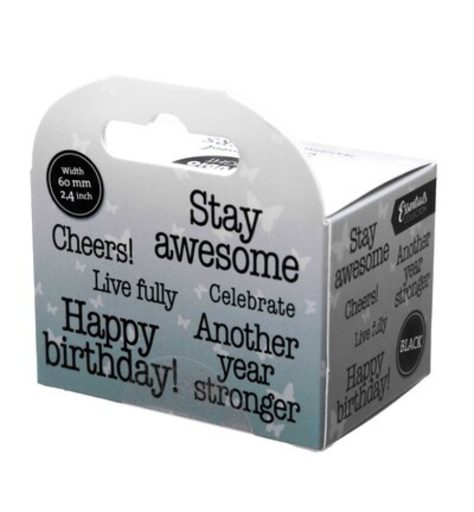 Studio Light PRE-ORDER Essentials Clear Stickers on Roll Another Year Stronger (SL-ES-STIC75)
