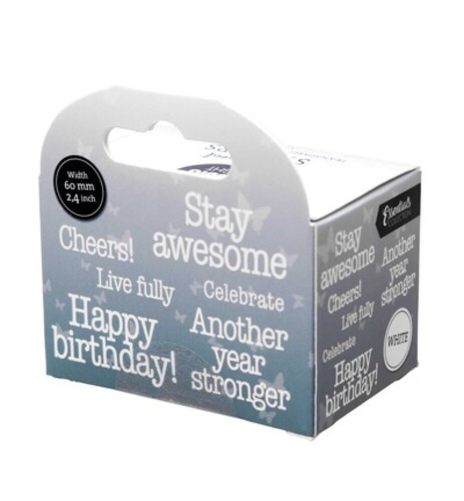 Studio Light Essentials Clear Stickers on Roll Another Year Stronger (SL-ES-STIC77)