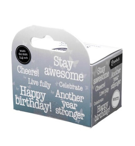 Studio Light Essentials Clear Stickers on Roll Another Year Stronger (SL-ES-STIC77)